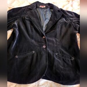Vintage Hectix Velvet Button-Up Jacket